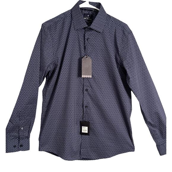 Ben Sherman Shirt Mens Size M Blue Floral Long Sleeve Button Up NWT - Picture 1 of 9